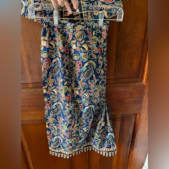 Vintage Kids Outfit Two Piece Set Traditional Top & Skirt Singapore Asian Boho - Picture 12 of 14